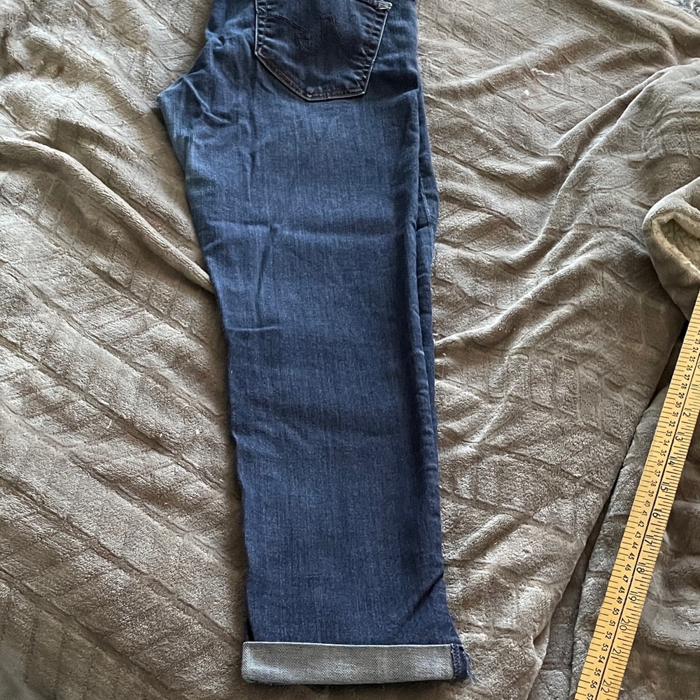 AG Adriano Goldschmied Dark Blue Straight Leg Jeans - Picture 8 of 10